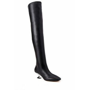 Katy Perry Womens The Laterr OTK Boot Black Tall Thigh-High Boots Shoes NWT